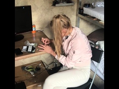 Close up onto Hina Aiuchi trimmed cookie Masturbation