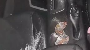 Misstykka slave against cars pissing and destroying