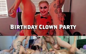 Clown Trans Birthday Threesome