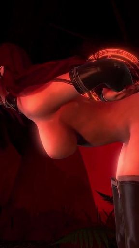 Demon Girl Gets in a Gangbang Trap with Magic Dicks - 3D Porn