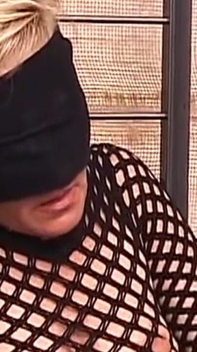 Blindfolded Blonde MILF Takes Rod and Fingers Deep