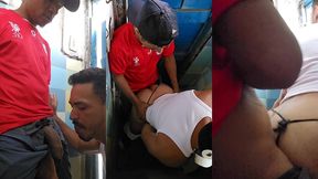 23cm de rola do garoto fodeu meu cu no banheiro