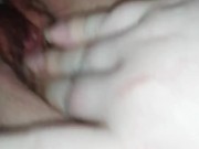 Teasing my pussy befor going to work