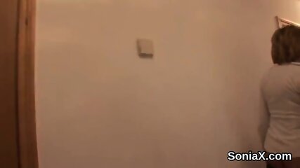 Cheating english milf lady sonia pops out her big titties