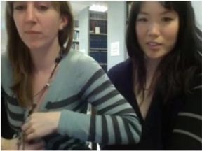 Cam Girls Get Naked In The Library