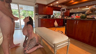 Thick Tattooed Babe Demi Novak Gets Fucked by Brian O'Mally