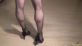 My Sexy Fishnet Stocking,heels and Feet