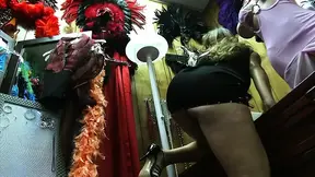 Slutty brunette with huge boobs gets a good smashing before the dude creams on