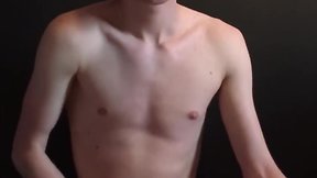 Teen twink masturbating and ejaculating intensely