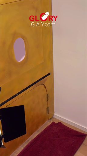 Huge Load Blasts Into the Cum Chalic But He Still Wants to Swallow