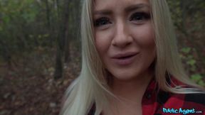 Cayla Lyons sucks massive cock and gets boned in POV