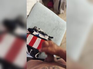 Girlfriend Likes When I Jerk Off To Her Whilst That babe Plays Movie scene Games In Her Brassiere and Pants