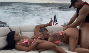 Kali Roses and Brandyslicious Get Fucked On a Yacht