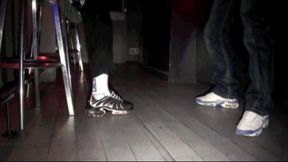 2 sneakers scaly boys fuck in public bar