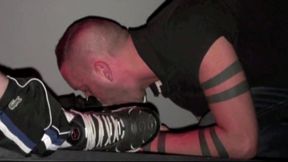 2 sneakers scaly boys fuck in public bar