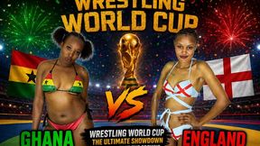 INTERNATIONAL RIVALRY IN THE RING! England takes on Ghana in world cup themed wrestling showdown!