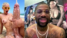 jerking off thicc girl cock until she cums, ai generated