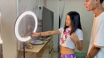 Stepsister's social media success leads to hard anal fucking