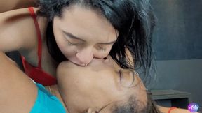 Lesbian Interracial Kiss # PART 5 # Delicious Brazilian Girls