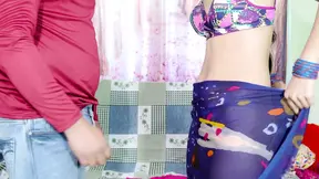 teen boy ripped legging of Maid and fucking her hard then his stepdad came and fucked her tight ass very hard in Hindi audio