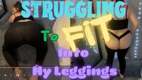 Struggling To Fit Into My Leggings (480MP4)