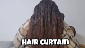 Long Hair Curtain - Brushing & Face Covering Hair Play