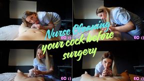 Nurse Cleaning Your Cock Before Your Procedure_1080p