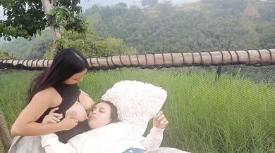 Andrea surprises me while I rest