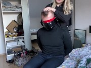 Facesitting with latex leggins After School