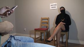 Hijab Girl Masturbates Her Arab Pussy in Doctor's Waiting Room