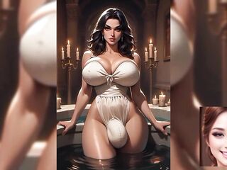 Shemale hentai with Large Shemale hentai Knob [AI]