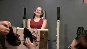 Keely brings a friend in for some tickle fun!