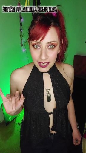 I Bring My Cuckold a New Year's Gift and Make Him Look Very Closely!