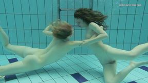 ”Nastya undresses Libuse in the pool like a lesbian”