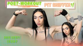 Post-Workout Pit Sniffer!!! [ Armpit / Gym / Workout Fetish ]