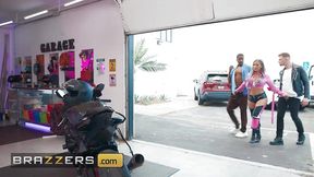 Leather, chains, and slick pussy&#x270C; juice with Hayley Davies from Brazzers