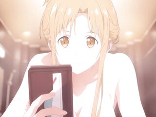 Sword Art Online The Clip: Ordinal Scale - Asuna in bathroom scene