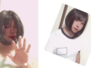 女装 男の娘 体操服 コスプレ オナニー アニメ声編集 Animated Voice Japanese Hentai Shemale Crossdresser Ladyboy Masturbation