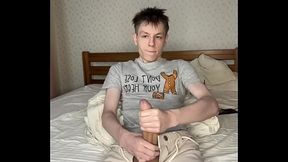 Three Days Abstinence Ends In Twink Bed Flooding