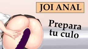 Spanish JOI anal challenge. Orgasm included.