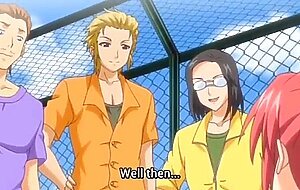 Hentai redhead gets gangbanged