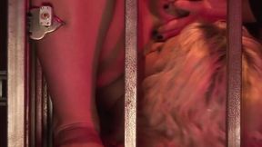 Serious BDSM session for blonde babe