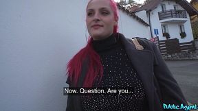 Pink-Haired BBW with Massive Tits Gets Fucked Hard Then Swallows Every Drop of Cum