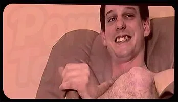 Horny Twink Jack’s Steamy Solo Jerk Off on Leather Couch