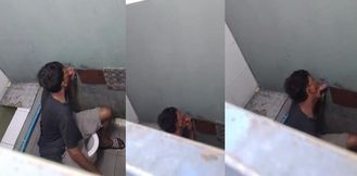 Caught guy sucking a dick at glory hole