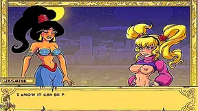 Sexy Anime Princess Trains Slaves for Hot Group Sex & Genie Fantasies