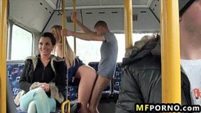 Teen babe Lindsey Olsen gets smashed hard on public bus