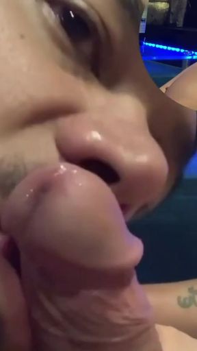 The young man hesitated at first but gave in to the end with a tremendous blowjob!   Clip 1