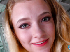 Quiet Blonde Riley Star Begs Massive Load On Her Sweet Face