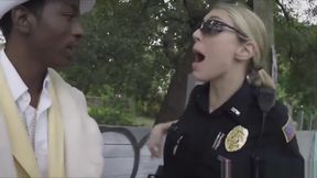 Hot white cops arrest pimp and fuck him